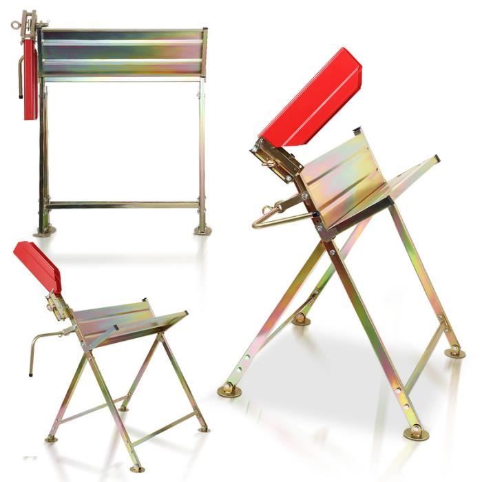 Chevalet Sciage Gardebruk - 400kg Capacité - Acier Réglable - 77x50x105cm - Pour Tronçonneuse