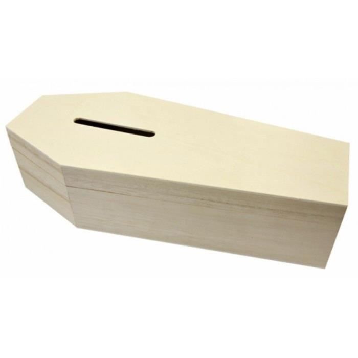 Lot de 4 Cercueils Enterrement de Vie déco Halloween 30 x 13 x 7,5 cm Cdiscount BeauxArts