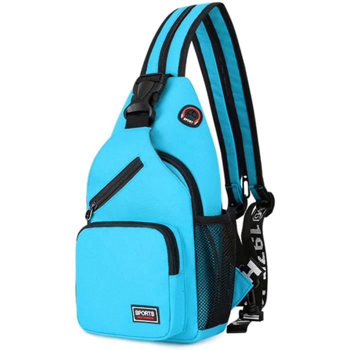 Sac Bandoulière Femme FANDARE – Petit Sac Poitrine Anti-vol Avec Trou Écouteurs, Idéal Randonnée, Vélo, Voyage (Polyester Durable)