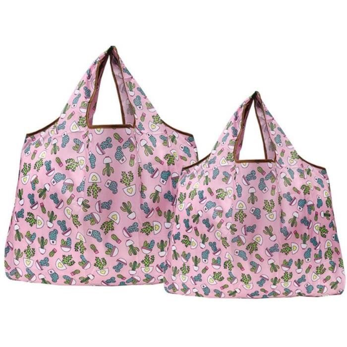 FuninCrea Sac Courses Pliable Réutilisable Oxford 600D - Écologique, Grand Capacité, Lavable Et Stylé