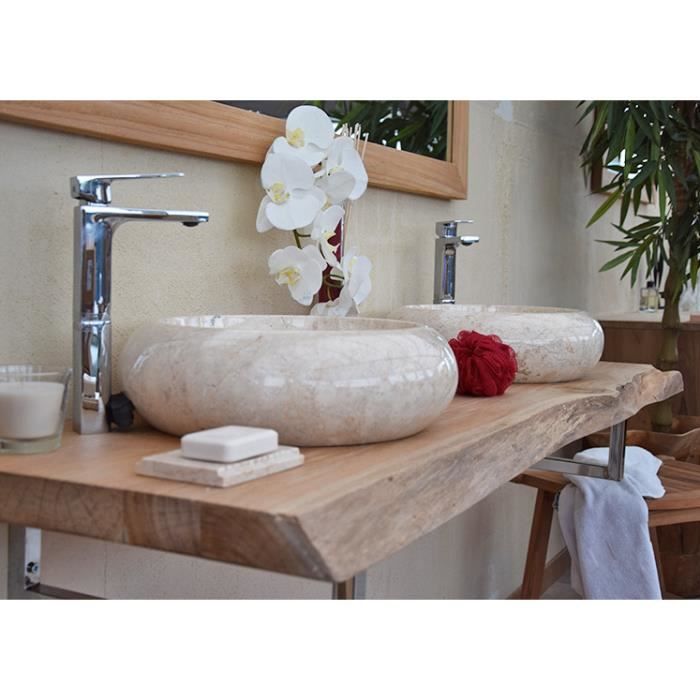 Plan Pour Vasque En Teck Massif 120 Cm Forme Libre Shark