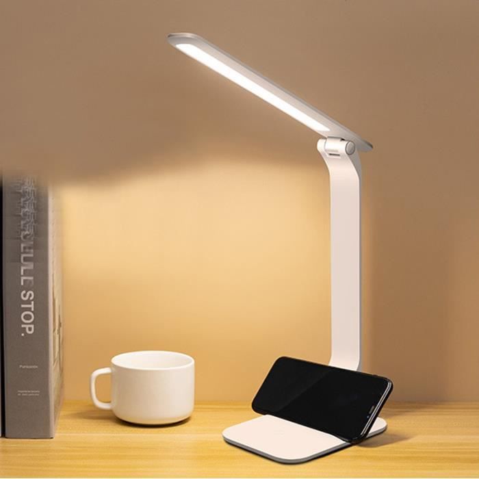 Lampe de bureau LED température et intensité d'éclairage réglables - noir
