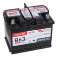 Accurat 12 V Batterie Auto 63Ah 540A Batterie à cellule humide (+ droit)  B13 voiture 242 x 175 x 190 m-1