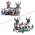 LEGO® 21186 Minecraft Le Château de Glace, Jouet avec Épée en Diamant dès 8 ans, avec Figurines de Squelette et Zombie-1