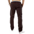 Pantalons de style CHINO Trendstr Regular Fit Jeans Chino W28 - W38 Brown Beige [US 28, Marron foncé]-1