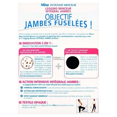Mixa Intensif Minceur Legging Minceur Couleur Noir Taille S M