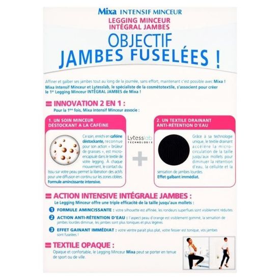 Le legging minceur intégral jambes de Mixa le coup de pouce minceur –  Paumée à Paris