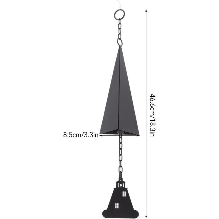 Carillon Éolien Triangulaire - Fer Noir Peinture En Aérosol - Décoration de  Jardin - Facile à Accrocher - Cdiscount Jardin