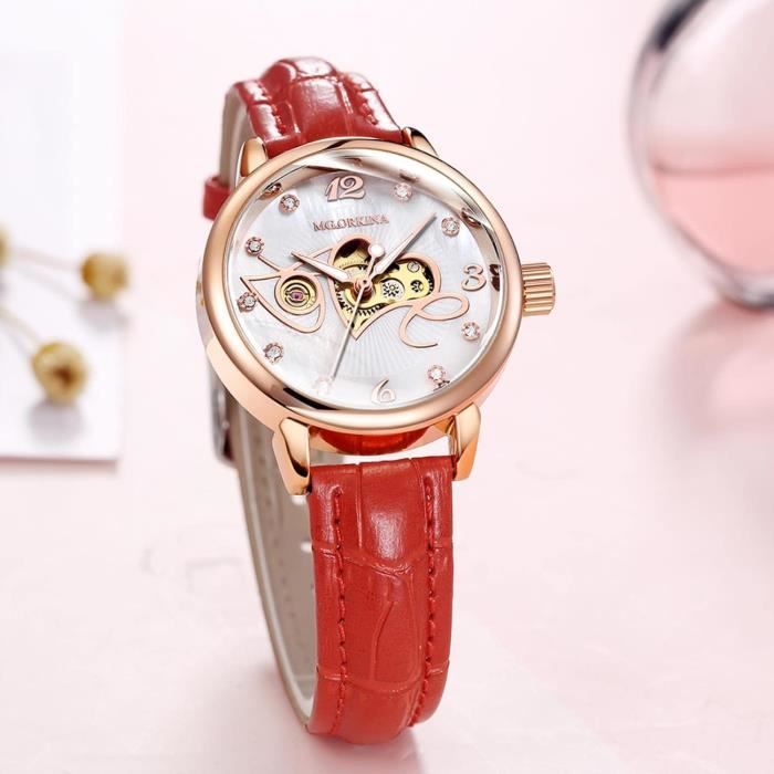 Montre Mortima Mécanique Pour Dame - Plaqué Or Années 70, Cadran Argenté, Made In France