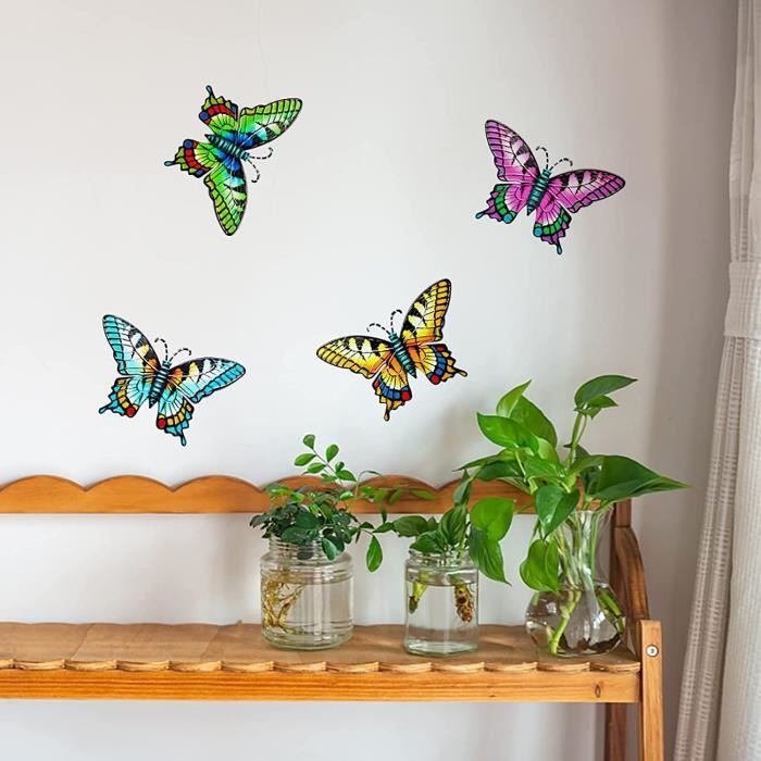 Décoration Murale Papillon en Métal, Décorations Murales Suspendues Papillon  en Métal 3D, Affichage de Sculptures Murales de [159] - Cdiscount Maison