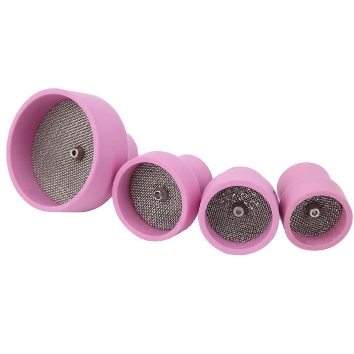 Kit 4 Coupelles Céramique TIG 12# 14# 16# 24# – Trou Central 2,4 Mm Pour Torches WP9/20/25/17/18/26