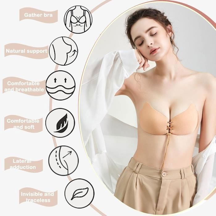 Nouveau Soutien-gorge Invisible En Silicone, Avec Des