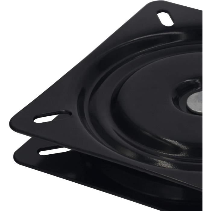 4 Plateaux Tournants Carrés 4 Pouces - 360° Roulement à Billes - Capacité 300 Lbs