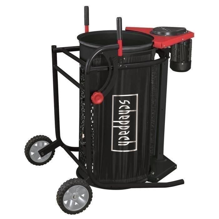 Tamis Rotatif Scheppach RS350 - 250W Pour Jardin, Tambour 80cm Avec Maille 10/20mm