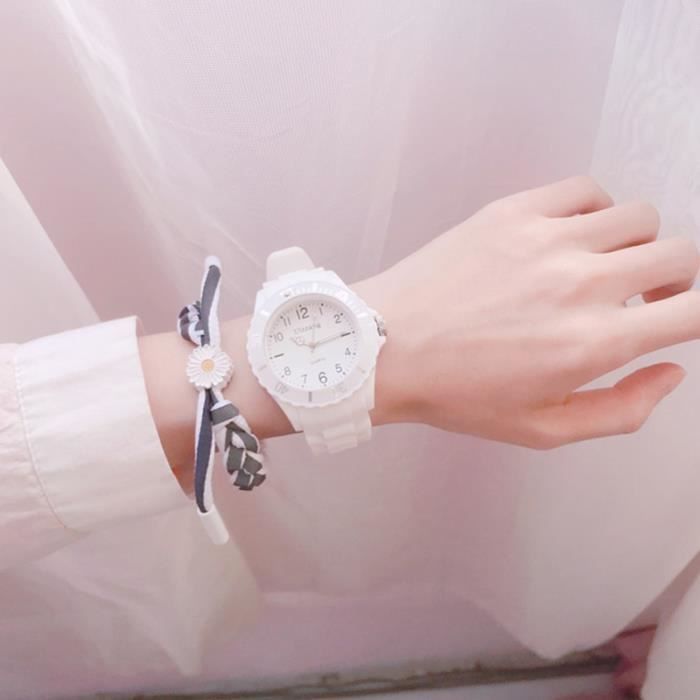 Coffret montre enfant fille bracelet marguerite adolescent mode