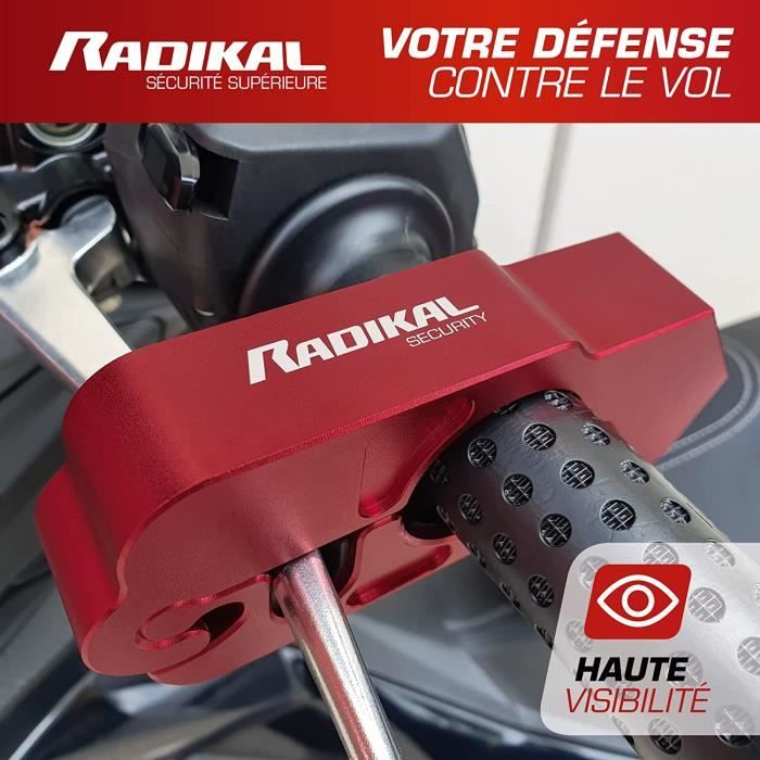 Qiilu Levier De Frein Moto, Paire De 22mm 7/8" CNC En Alliage D'aluminium Moto Poignée De Levier De Frein à Tambour Universel(Argent