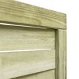 🦄2539 Portail de clôture-Porte de jardin - Portillon Bois de pin imprégné- Portillon de jardin- 100 x 125 cm Vert-2
