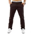 Pantalons de style CHINO Trendstr Regular Fit Jeans Chino W28 - W38 Brown Beige [US 28, Marron foncé]-2