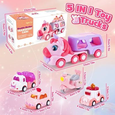 Jouet Licorne Cadeau Fille 2-6 Ans Jouet Fille EUCOCO Camion Licorne - 7 En 1 Avec Lumières Et Jouet Licorne Cadeau Fille 2-6 Ans Jouet Fille EUCOCO Camion Licorne - 7 En 1 Avec Lumières Et