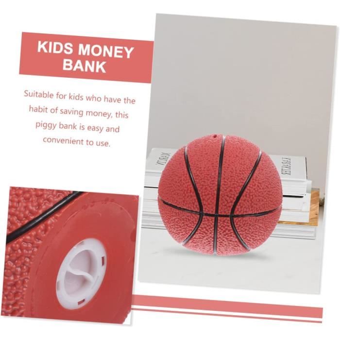 Tirelire Ballon de Basket avec compteur digital de monnaie