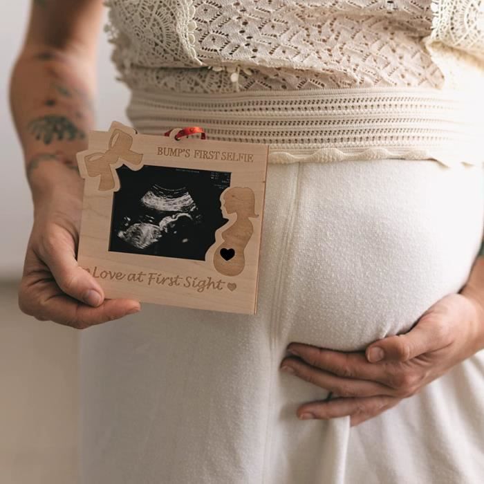 Heart's Sign Idées de cadeaux pour femmes enceintes Cadre pour photos  d'échographie, Cadre pour sonogramme de la future maman