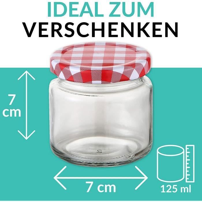Bocaux En Verre 353 Ml (1 Lb) Avec Couvercles Hermétiques - Pour Miel, Confiture, Conserve - Marque Wares Of Knutsford - Neuf