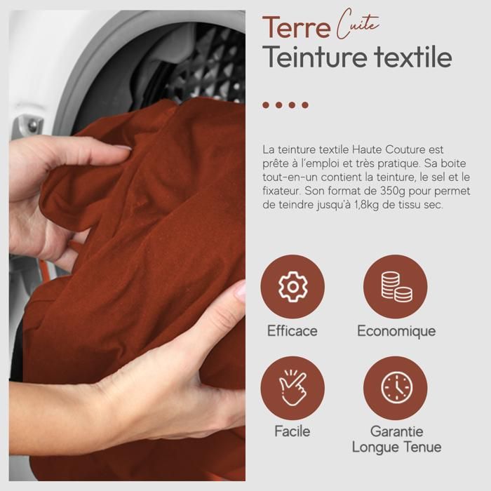 Teinture textile - Orange 350g HAUTE COUTURE - Droguerie Française