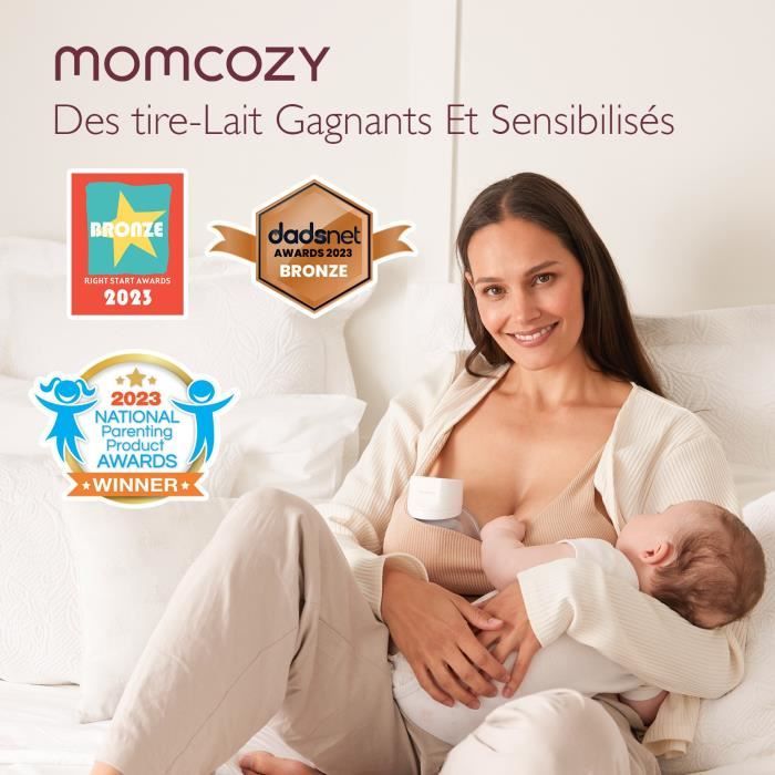 Momcozy S12 Pro Tire-lait mains libres, tire-lait électrique portable 24 mm