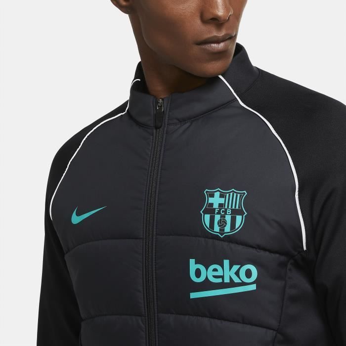 Veste FC Barcelone Strike 2020 21 noir noir vert S Noir noir
