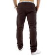 Pantalons de style CHINO Trendstr Regular Fit Jeans Chino W28 - W38 Brown Beige [US 28, Marron foncé]-3