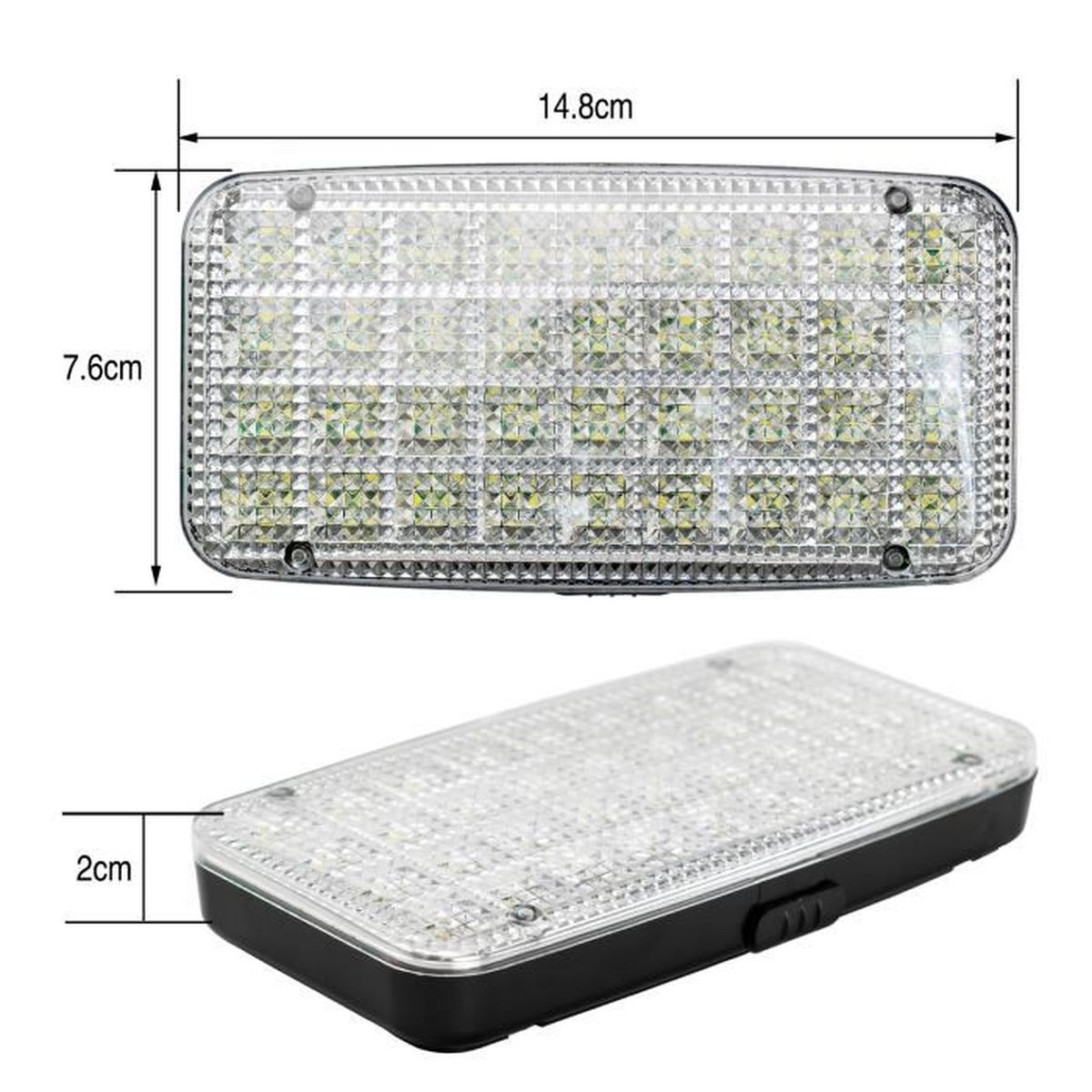 4x 12 V 36 DEL Blanc Voiture Van Véhicule Auto Intérieur Plafond Dôme toit Lampes