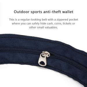 Pochette Ceinture De Voyage Sécurisée - Cache Argent Et Téléphone Sous Les Vêtements - Élastique Réglable - Anti-Vol Pour Sport Et Voyage