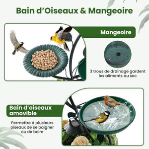Marhynchus - Mangeoire En Acier Inoxydable Pour Cage à Oiseaux (perroquet), Bol Réglable, Taille S/M/L - 8