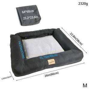 Arkyomi Siège Auto Chien 2en1 - Panier Transport Chat Et Petit Chien Avec Oreiller Lavable