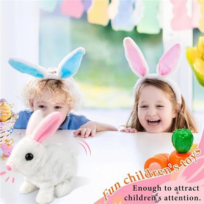 NHYDZSZ - Lapin Rebondissant Interactif Son & Mouvement - Cadeau Pâques Enfant