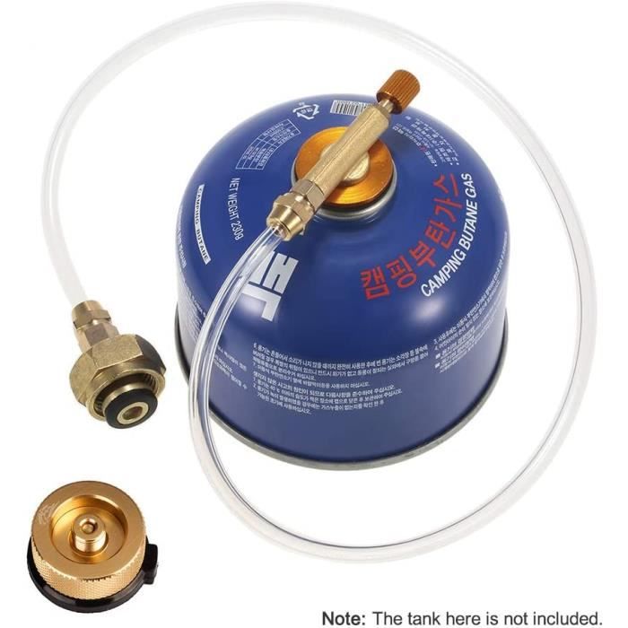 Kit De 2 Adaptateurs Pour Cartouche De Gaz Vers Bouteille - Conversion Pour Torche à Souder Ou Briquet - En Plastique ABS Rouge - Taille 7,5 Cm - 9