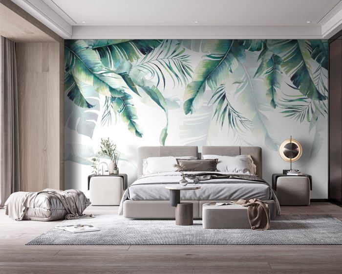 Papier Peint Panoramique Elégant Tropiques 360x250cm Jungle style en ...