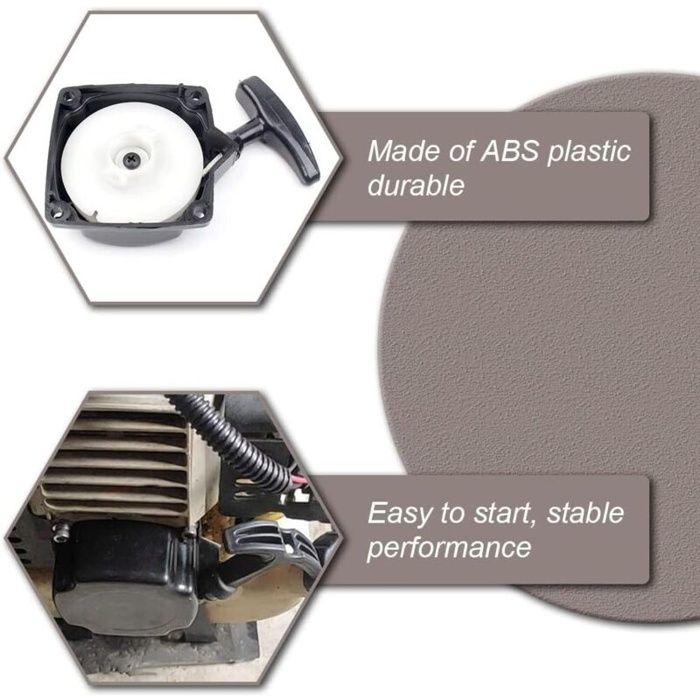 Lanceur Easy Start Pour Débroussailleuse 520 430 - Démarreur à Rappel Plastique Robuste - Remplacement Fiable