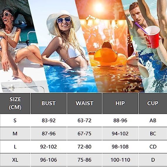 Bikini Femme 2 Pièces Sexy Tankinis Dos Nu Sport Piscine Maillot