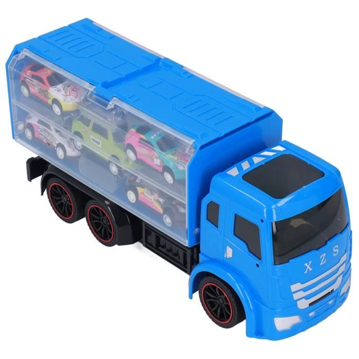 Jouet de Camion de Stockage Télécommandé - MXZZAND - Grande Capacité -  Design d'éclairage - Bleu
