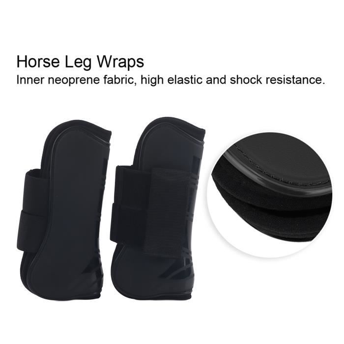 Enveloppes De Jambe Pour Chevaux Matelassées Coton - Lot De 4 Tailles 12,14,16 - Noir Ou Blanc - Neuf Par Tough 1