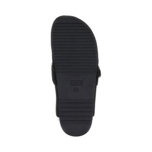 Mules Compensées Femme Confort – Sabots Cuir Talon Ortho Épais, Sandales Été Respirantes Et Soutien Plantar – Idéal Pieds Sensibles (Noir, 37)