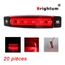 Lot de 2 feux de gabarit ronds /à 3 LED /étanches 12 V pour voiture et camion