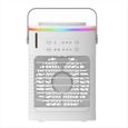 Climatiseurs Portables, Refroidisseur D'Air par Évaporation Personnel avec 4 Vitesses de Vent et Lumière LED, Ventilateur de