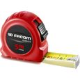 Mètre à ruban FACOM - 5m x 19mm - Ruban mat anti-reflet en nylon - Boîtier ABS résistant aux chocs-0