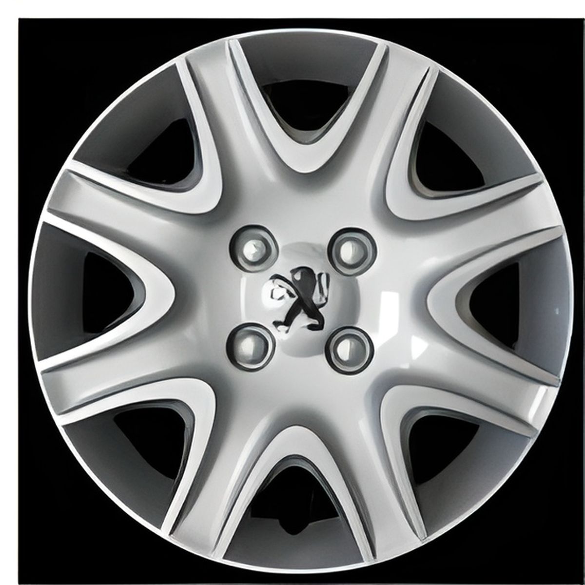 Kit De 4 Enjoliveurs Adaptables Pour Peugeot 208 - Diamètre 15 Pouces - Style OEM