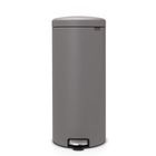 BRAND Brabantia - 119187 - Poubelle à pédale newIcon, 30L, Mineral Concrete Grey 119187