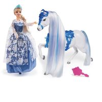 Fairytale Princess, Poupée 30 cm, avec tenue de princesse, cheval et accessoires, Modèle Reine des Neiges, à partir de 3 ans