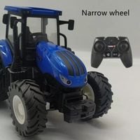 Roue bleue-4 - Remorque de tracteur RC avec phare LED, Ensemble de jouets agricoles, Télécommande 1-24 GHZ, C