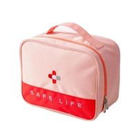 Sac médical domestique,Kit d'urgence en voiture d'extérieur,sacs de rangement de voyage portables,Kit de premiers-Pink[C51082]